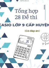 Tổng hợp 28 Đề thi Casio Lớp 9 cấp huyện (Có đáp án)